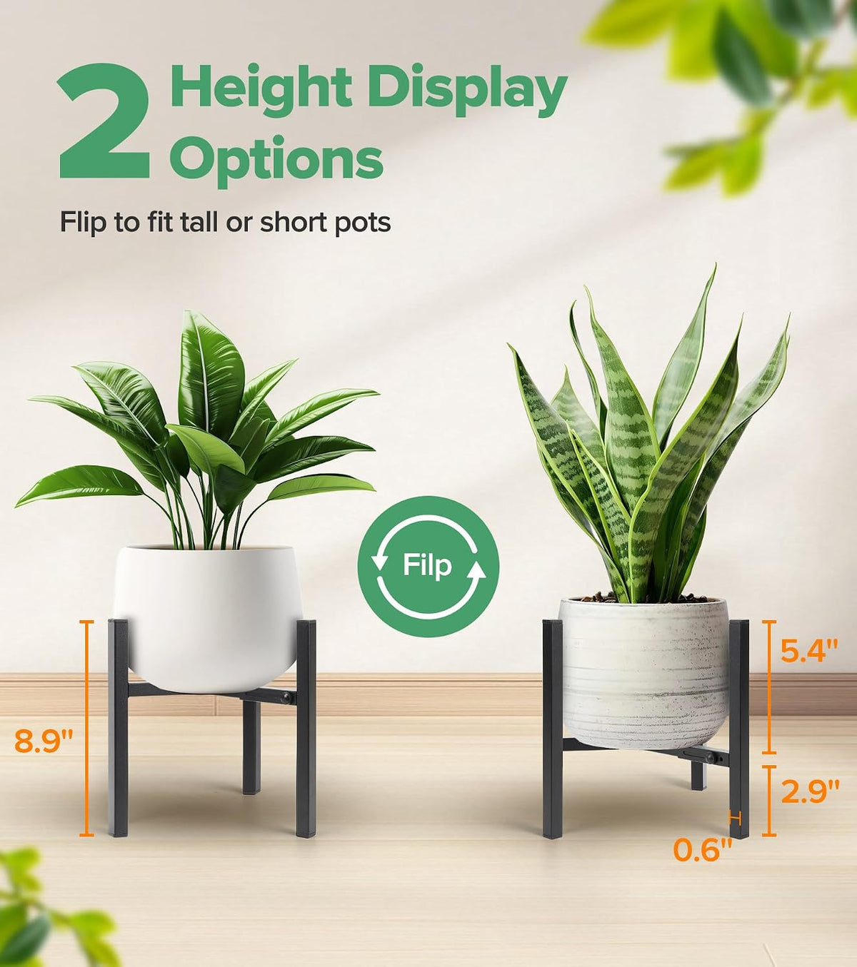 Adjustable Metal Indoor Plant Stand
