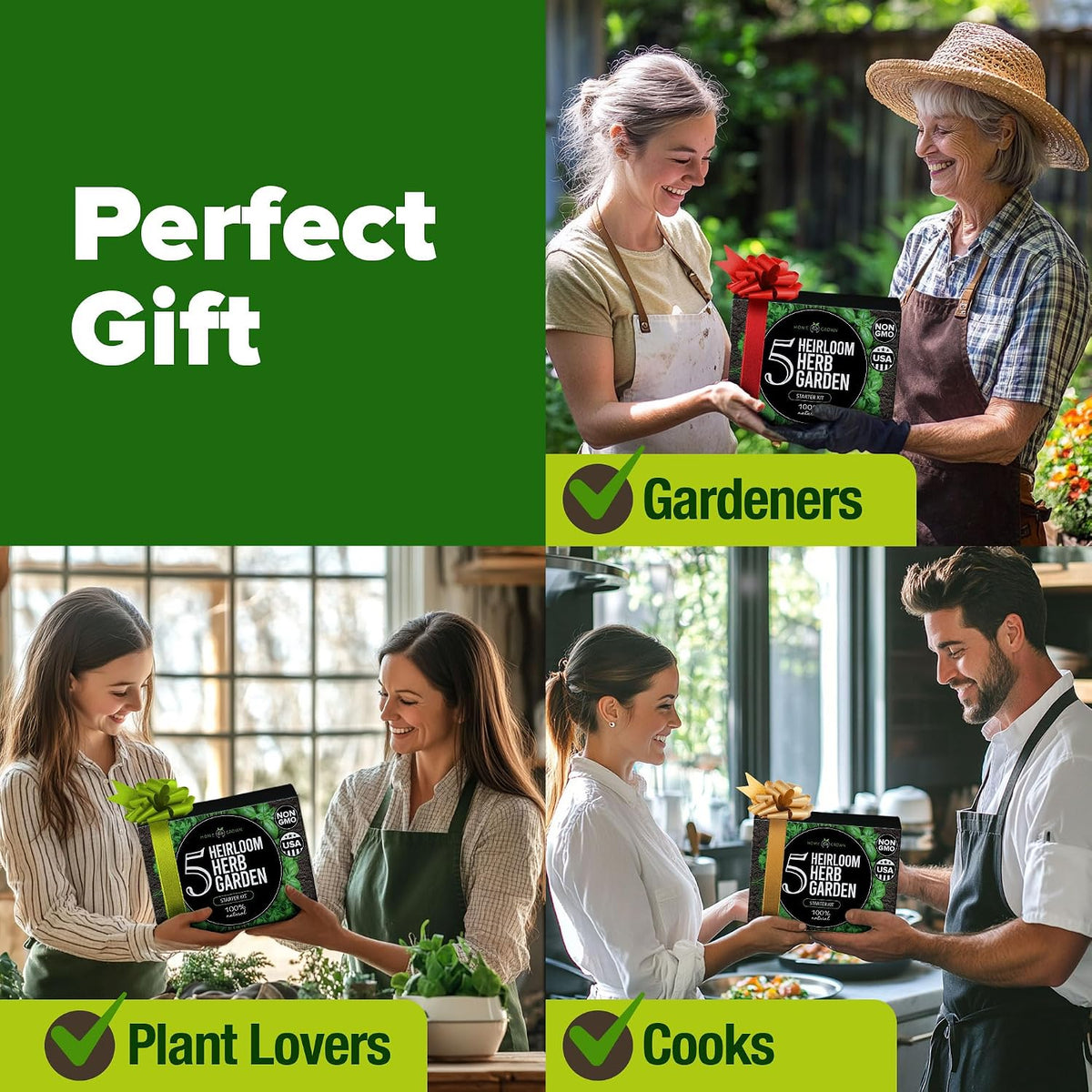 HOME GROWN 5 Herb Indoor Garden Starter Kit