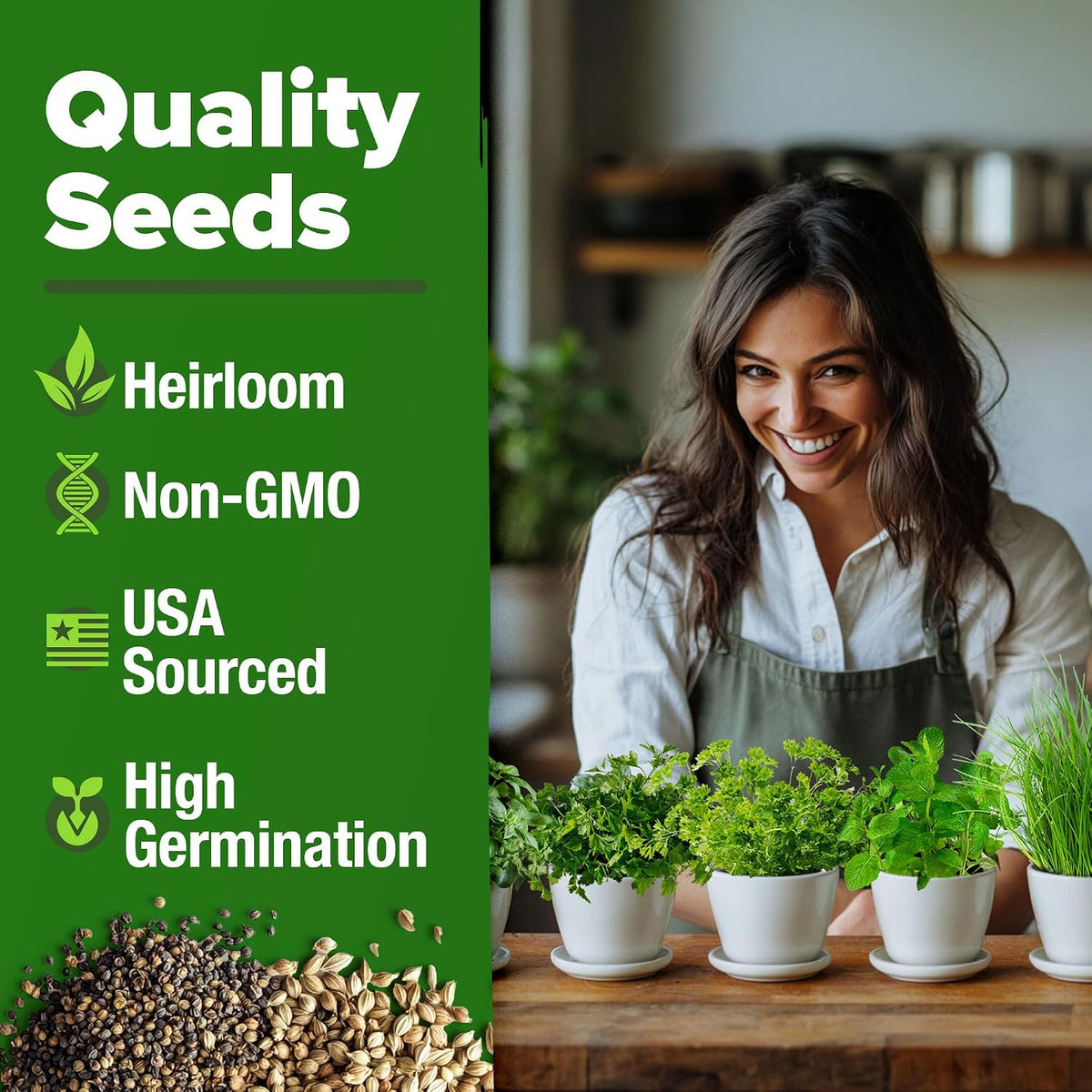 HOME GROWN 5 Herb Indoor Garden Starter Kit