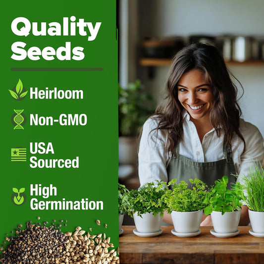 HOME GROWN 5 Herb Indoor Garden Starter Kit