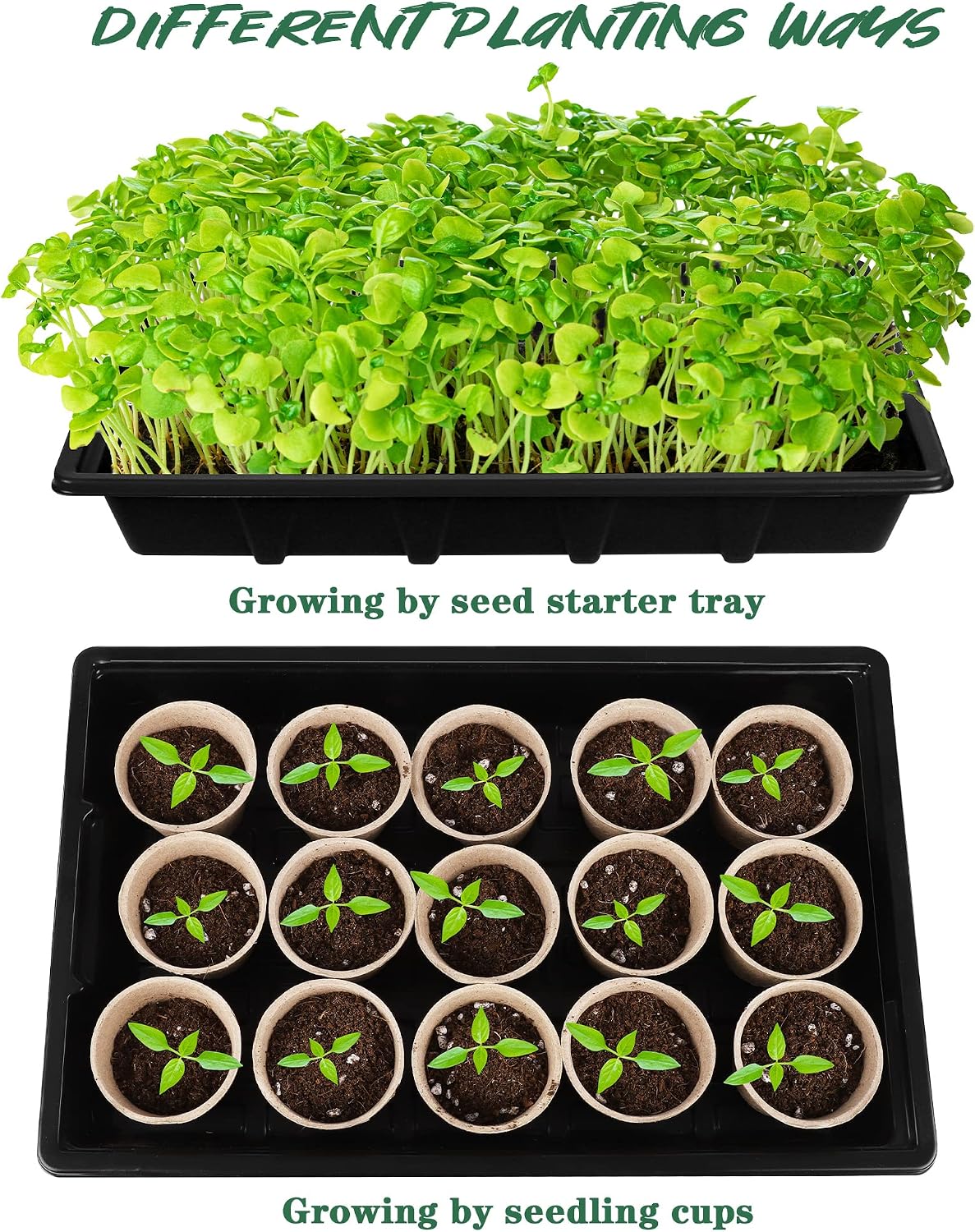 Hahood 4 Pack Seed Starter Tray Set