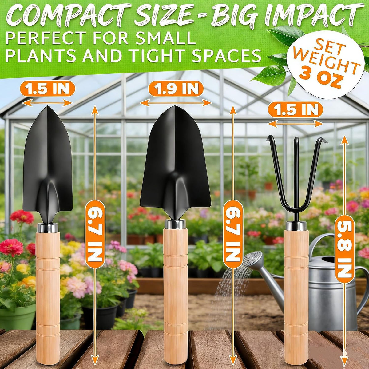 3PCS Small Garden Tools Set