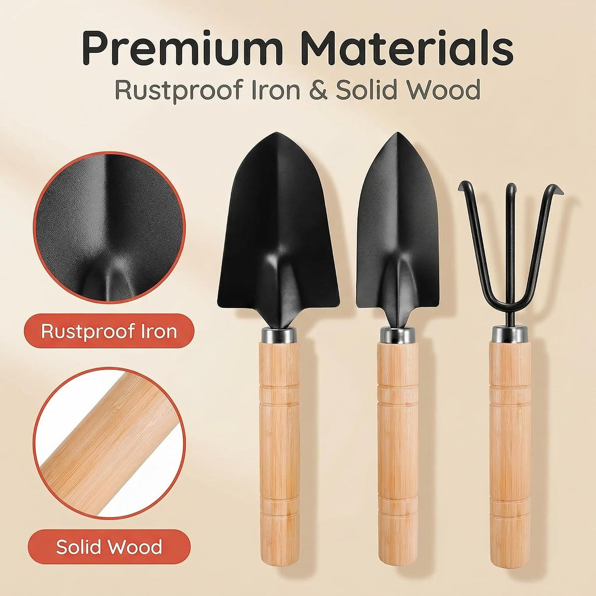3PCS Small Garden Tools Set