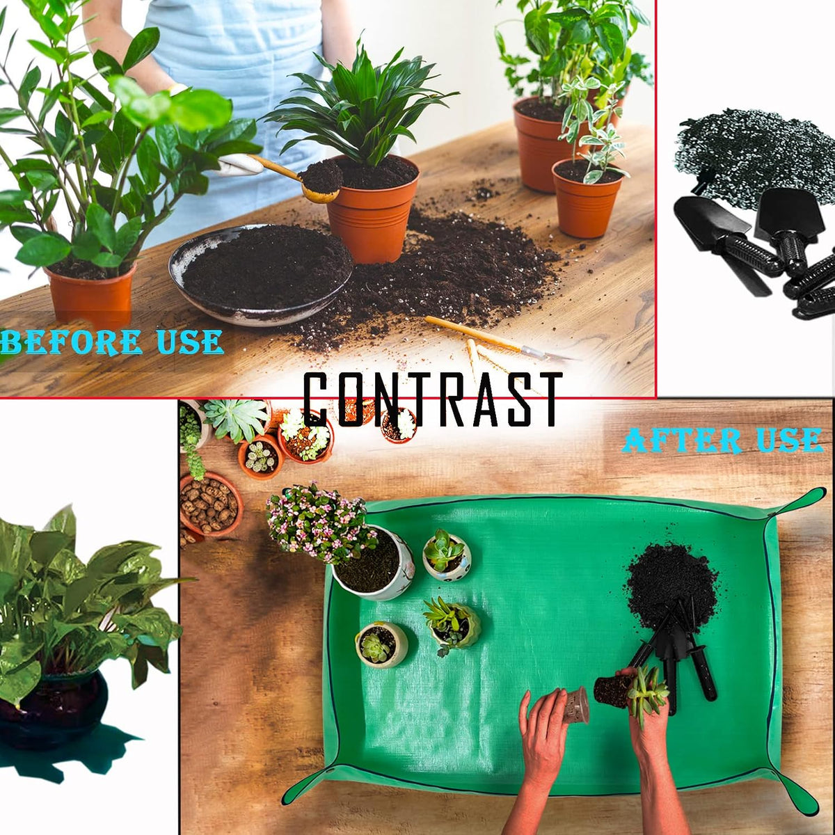 BIUWING Extra Large Plant Repotting Mat