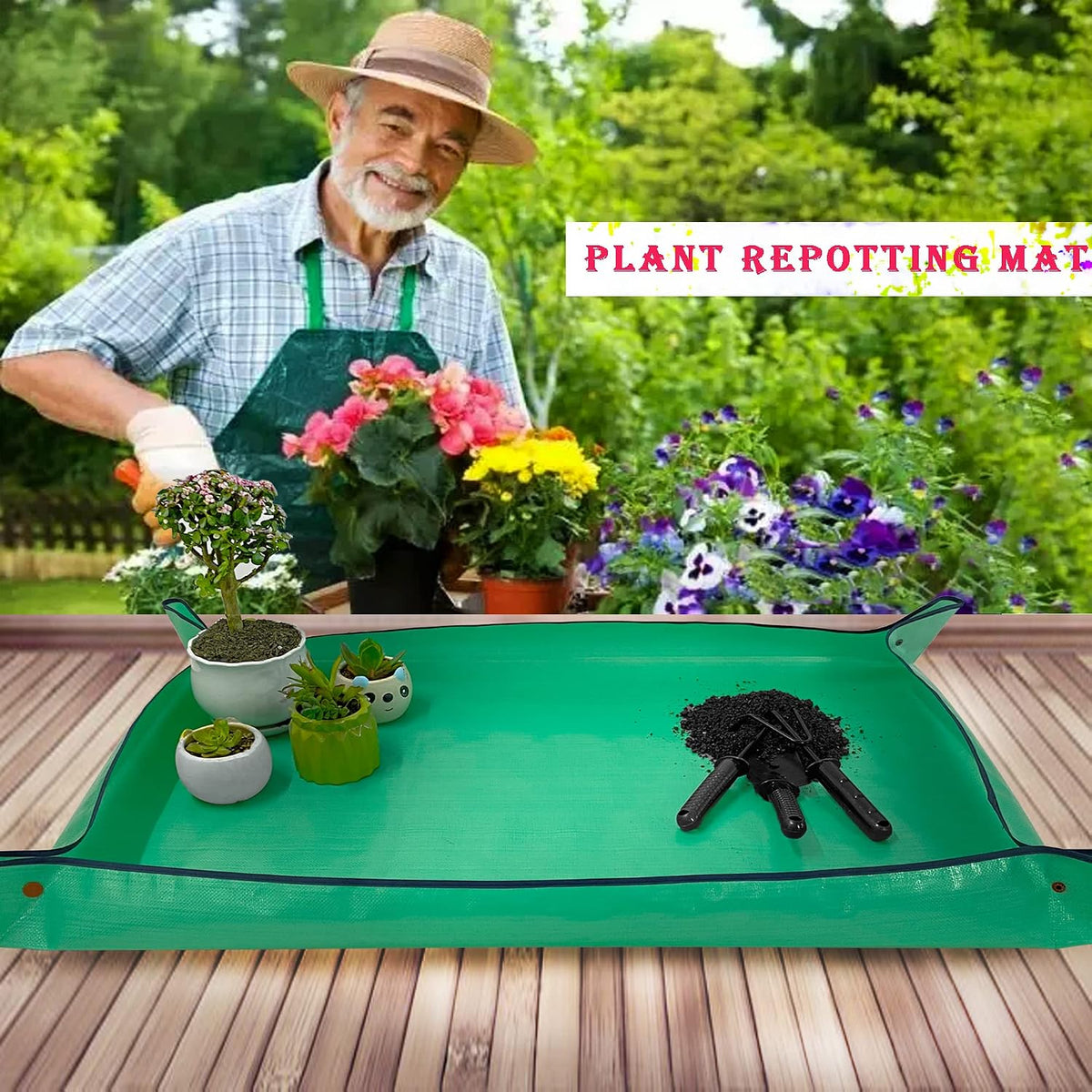BIUWING Extra Large Plant Repotting Mat