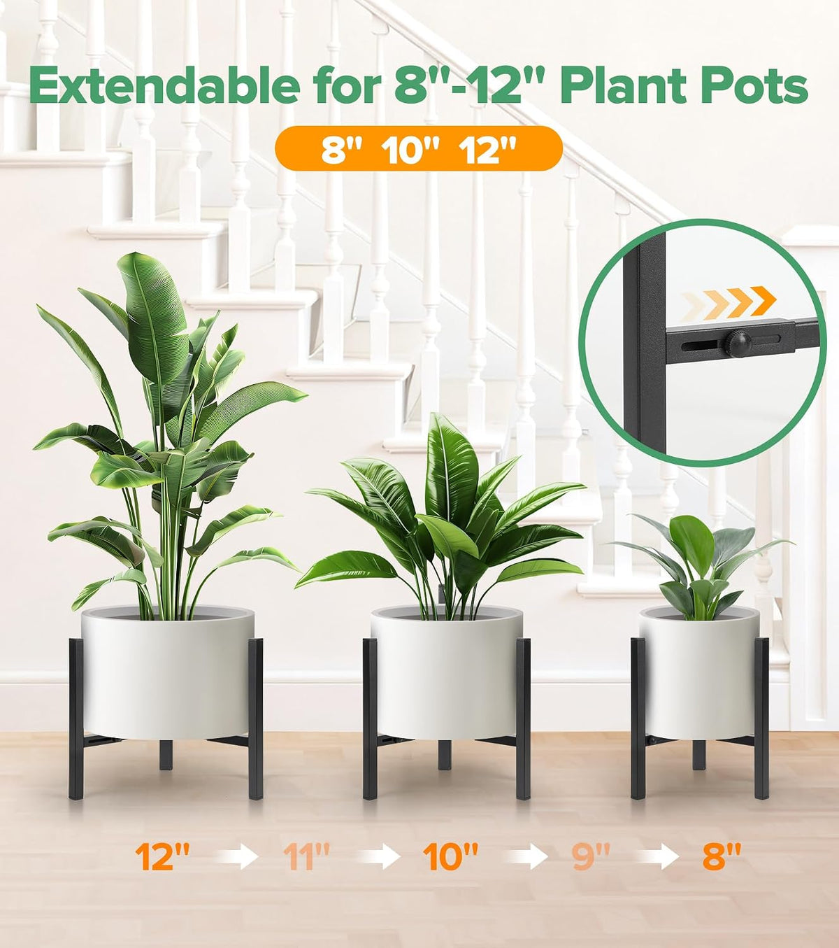 Adjustable Metal Indoor Plant Stand