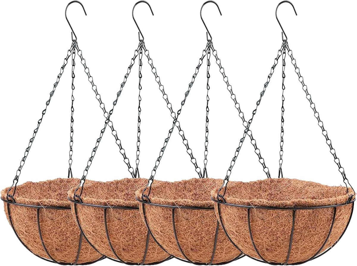 LaLaGreen 4 Pack Hanging Baskets