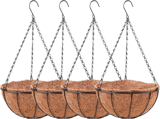 LaLaGreen 4 Pack Hanging Baskets